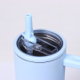 New 40 Oz Stainless Steel Double-walled Insulated Travel Mug With Foldable Straw and Spill-proof Water Bottle