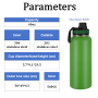 Customized 40oz Double Wall Stainless Steel Water Bottle Flask Vaccum Insulated Thermo Wide Mouth Sports Flask for Camping
