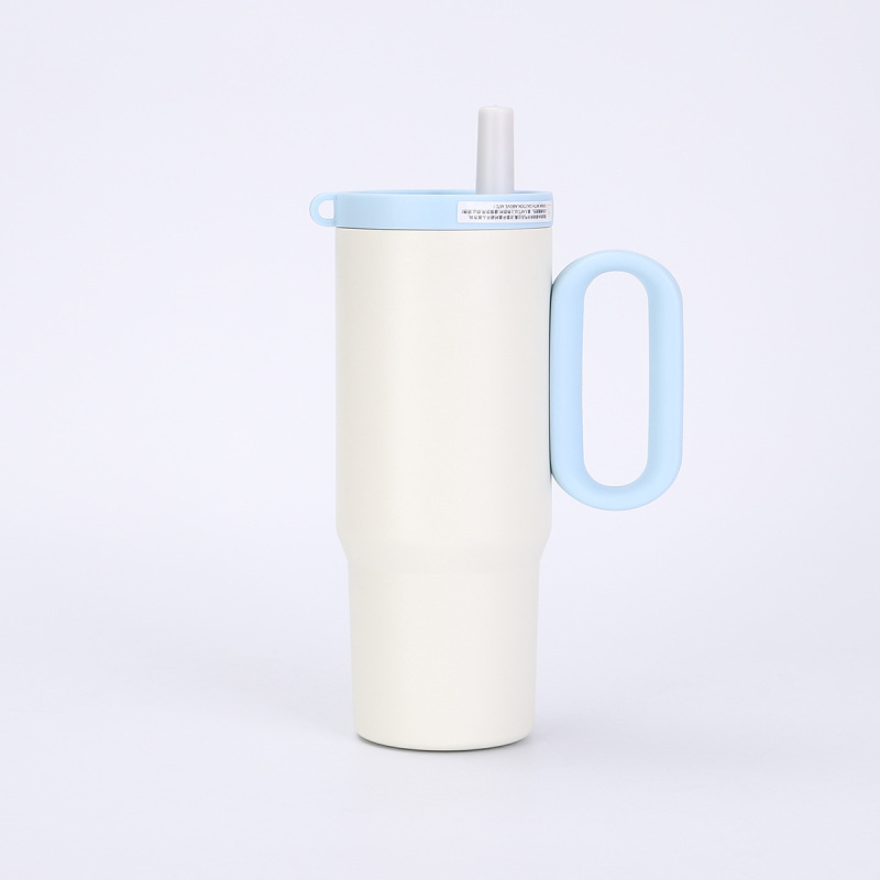 Customized 316 Stainless Steel Vacuum Insulated Travel Mug Event Gift with Printed Lid Straw Camping Companion with Custom Logo