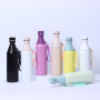 304 Stainless Steel Double Layer Vacuum Insulated Bottle With Carrying Cord Portable Sports Hot Water Bottle 500ml