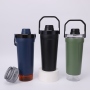 Custom 591ml Stainless Steel Insulated Shaker Water Bottle Camping Outdoor Portable Sports Gym Cup Eco-Friendly Large Capacity