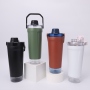 Custom 591ml Stainless Steel Insulated Shaker Water Bottle Camping Outdoor Portable Sports Gym Cup Eco-Friendly Large Capacity