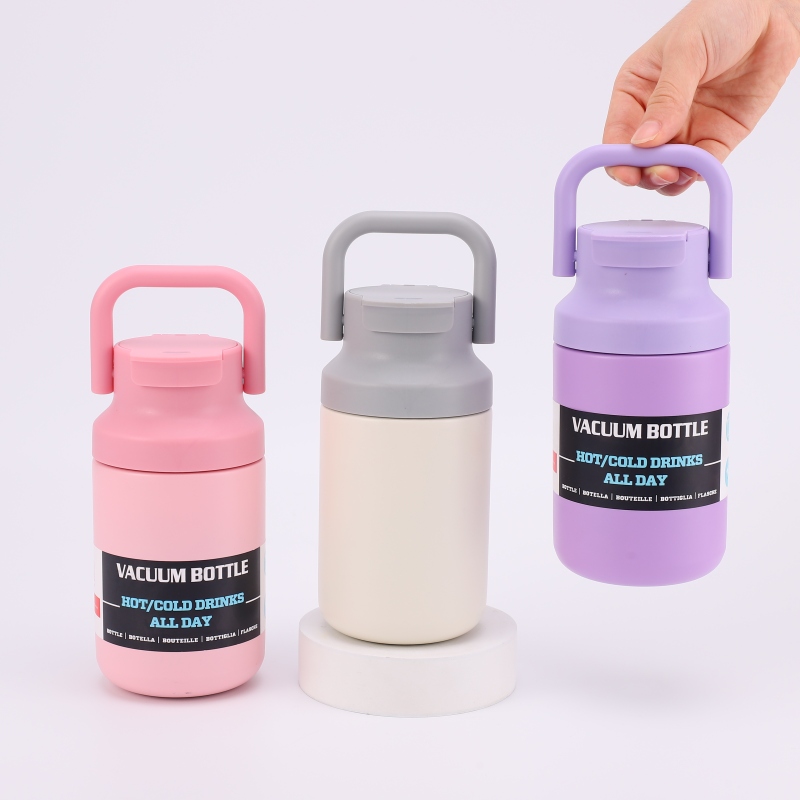 Wholesale Cup Mug With Logo Custom 500ml Design Stainless Steel Vacuum Bottle Insulated Travel Tumblers With Handle