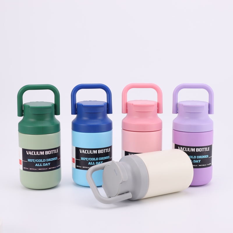 Wholesale Cup Mug With Logo Custom 500ml Design Stainless Steel Vacuum Bottle Insulated Travel Tumblers With Handle
