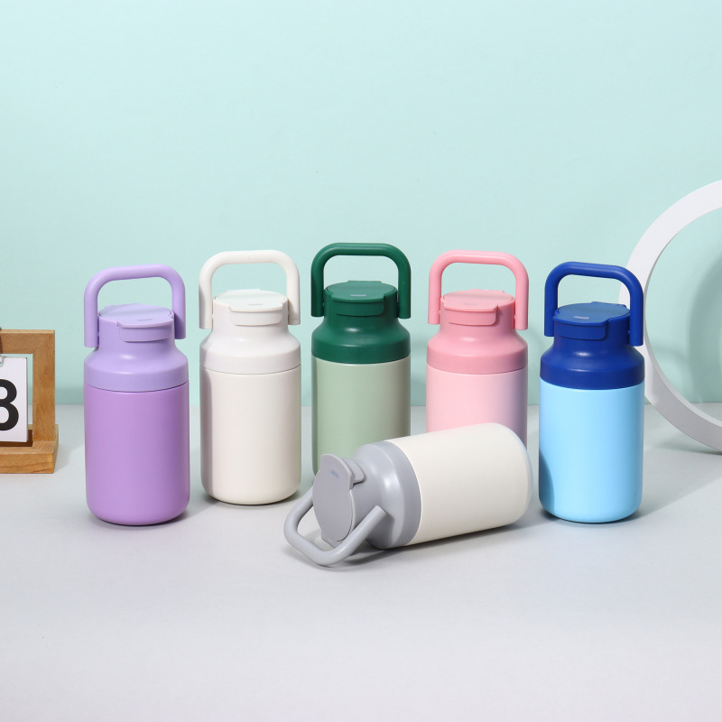 Wholesale Cup Mug With Logo Custom 500ml Design Stainless Steel Vacuum Bottle Insulated Travel Tumblers With Handle