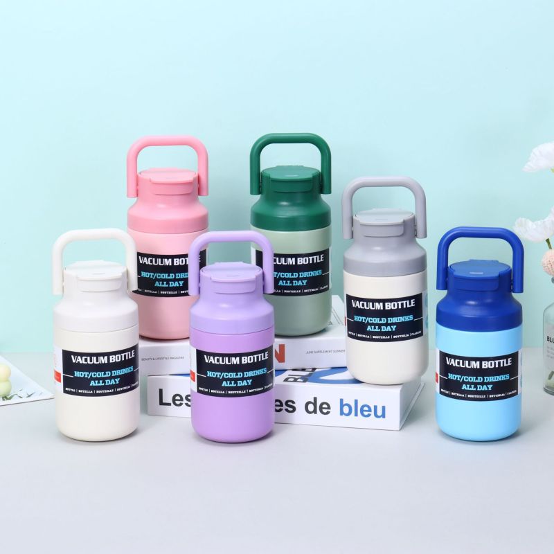 Wholesale Cup Mug With Logo Custom 500ml Design Stainless Steel Vacuum Bottle Insulated Travel Tumblers With Handle