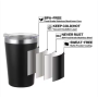 8oz Double Wall Stainless Steel Insulated Tumbler Powder Coated Coffee Mug With Lid Tea Camping Travel Vacuum Milk Drinking Cup