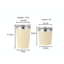 8oz Double Wall Stainless Steel Insulated Tumbler Powder Coated Coffee Mug With Lid Tea Camping Travel Vacuum Milk Drinking Cup