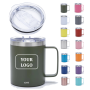 Custom 12oz Stainless Steel Coffee Mug Factory-Promoted Personalized Logo Printed for Adults