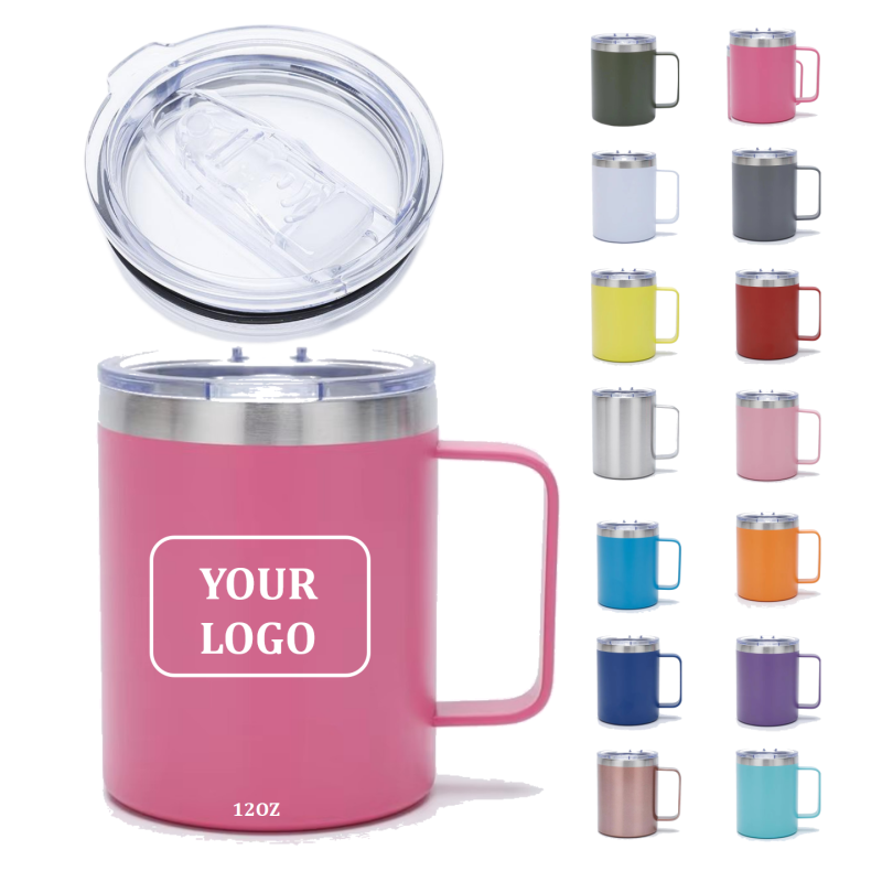 Custom 12oz Stainless Steel Coffee Mug Factory-Promoted Personalized Logo Printed for Adults