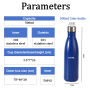Wholesale 500ml Premium Double Wall Insulated Stainless Steel Water Bottle Custom Logo Vacuum Flask for Direct Drinking for