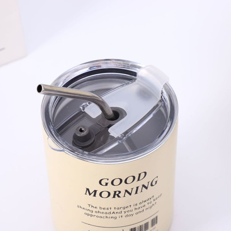 Wholesale 20oz Double Wall Stainless Steel Tumbler Skinny Coffee Mug Vacuum Insulation Water Bottle Plastic Lid Straw Beer