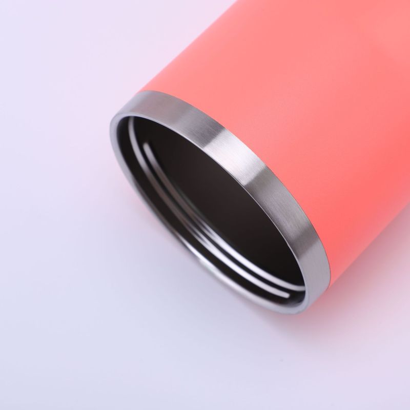 Custom 20oz Stainless Steel Tumbler with Straw Handle Lid 30oz Double Wall Insulated Coffee Travel Mug Portable for Outdoor Use