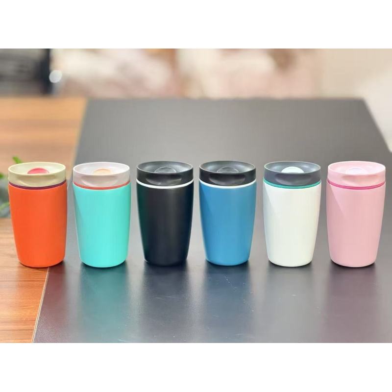 Coffee Tumbler Personalised Stainless Steel Double Wall Insulated Coffee Cups Mug With Button Cap 12oz/22oz Water Bottle