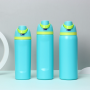Insulated Stainless Steel Water Bottle with Straw Custom Logo BPA-Free 24oz Double Wall Vacuum Flask Travel Sport