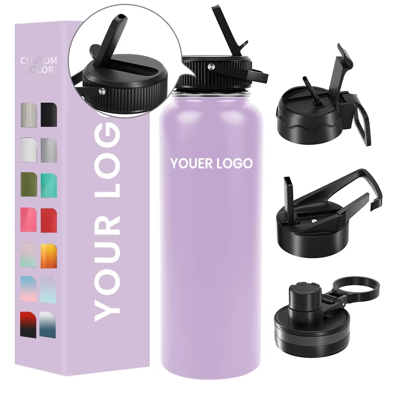 Custom Logo 18oz Double Wall Stainless Steel Outdoor Sports Drinkware Vacuum Insulated Direct Drinking Bottle Business Gifts