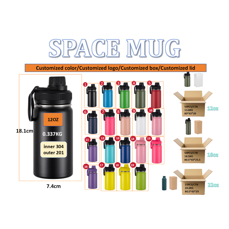 Custom Logo 18oz Double Wall Stainless Steel Outdoor Sports Drinkware Vacuum Insulated Direct Drinking Bottle Business Gifts