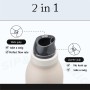 Customizable 550ml 700ml BPA-Free Stainless Steel Vacuum Insulated Water Bottles Sports Camping Ceramic Cups Free Straw Sip Rope