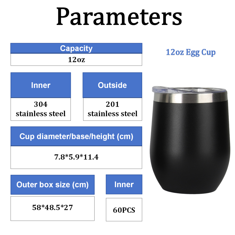 Wholesale 12oz Egg Shaped Ceramic Wine Tumbler Double Wall Insulated Wedding Gift for Coffee Drink Customizable Color Options