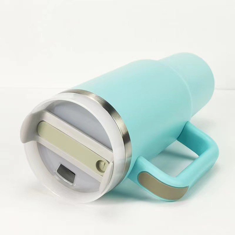 Adventure Custom 40oz Stainless Steel Travel Mug with Handle and Straw Sublimation Car Cup for Back to School