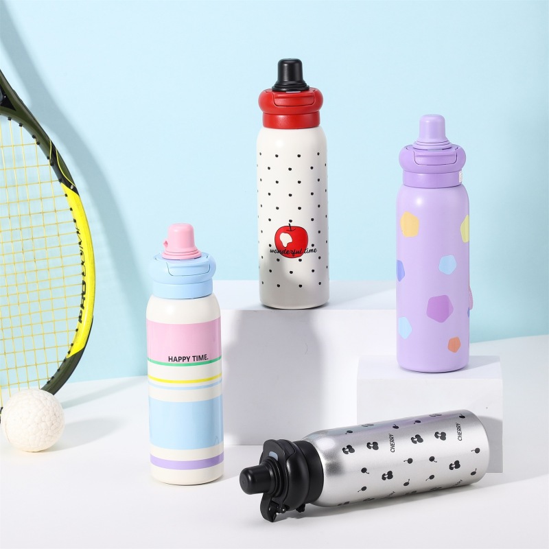 Custom Logo Insulated Stainless Steel Gym Tumblers Double-Wall Vacuum Metal Sports Water Bottles
