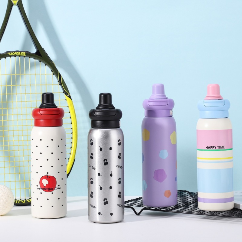 Custom Logo Insulated Stainless Steel Gym Tumblers Double-Wall Vacuum Metal Sports Water Bottles