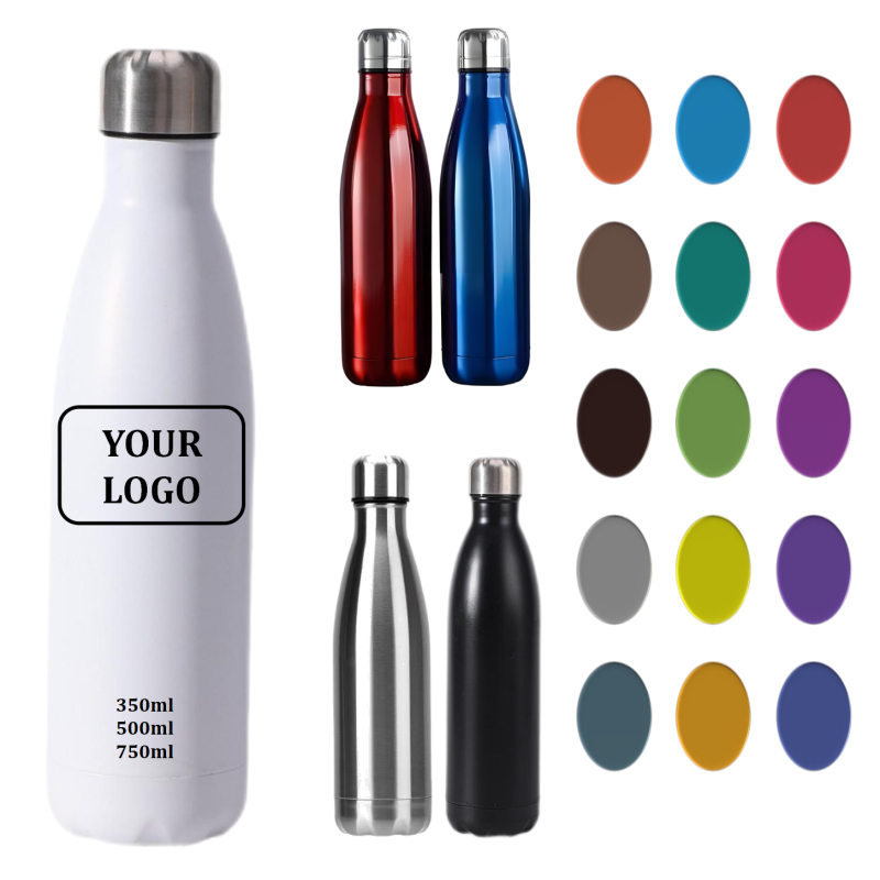 Custom Logo 350ml Travel Water Bottle Double Wall Vacuum Insulated BPA Free Keeps Drinks Cold for Boiling Water
