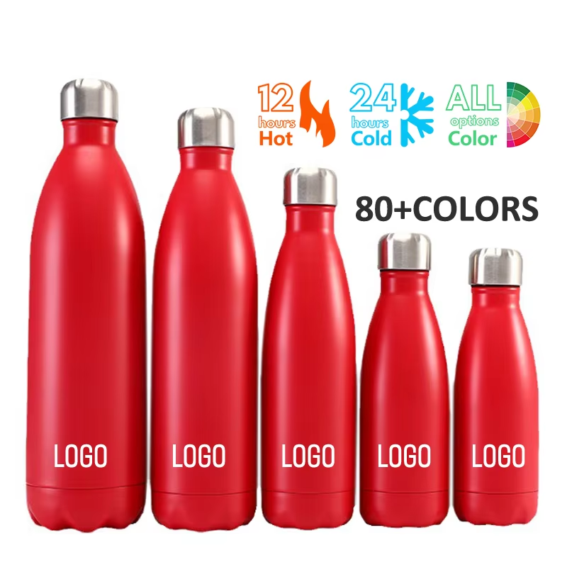 Wholesale 350ml Double Wall 304 Stainless Steel Insulated Water Bottle BPA-Free Custom Logo Premium Mugs Vacuum Flask Camping