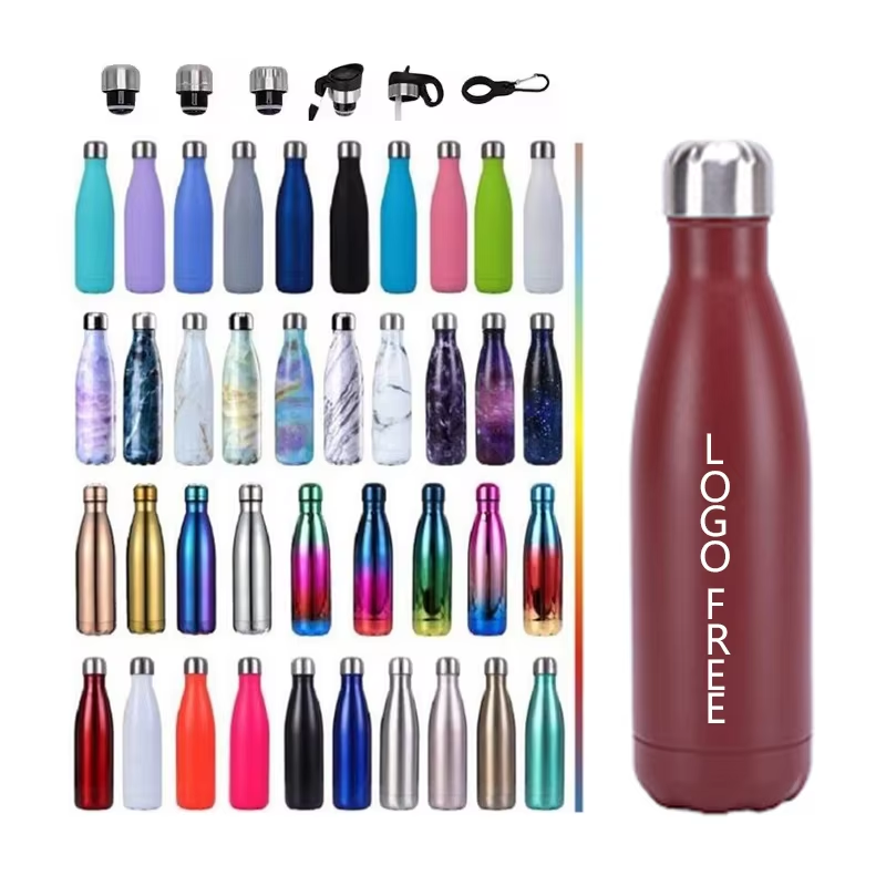 Wholesale 350ml Double Wall 304 Stainless Steel Insulated Water Bottle BPA-Free Custom Logo Premium Mugs Vacuum Flask Camping