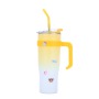 40 OZ Thermal Stainless Steel Travel Mug Double Wall Vacuum Insulated 40oz Tumblers with Lids and Straw Handle