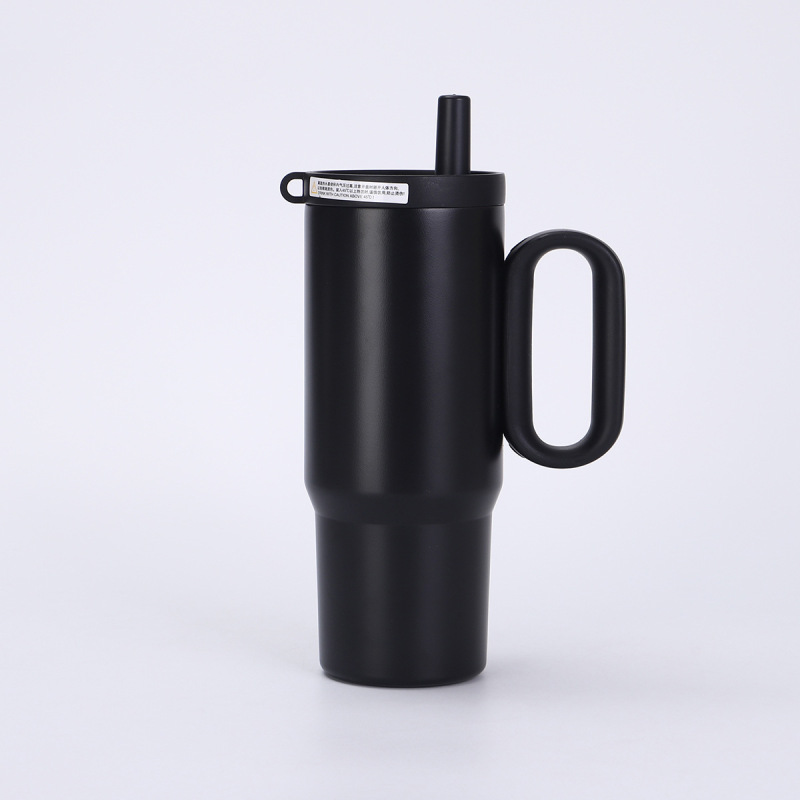 Customized Coffee Cup 316 Stainless Steel Vacuum Insulated Cup Event Gift Printed Travel Mug With Lid and Straw With Custom Logo