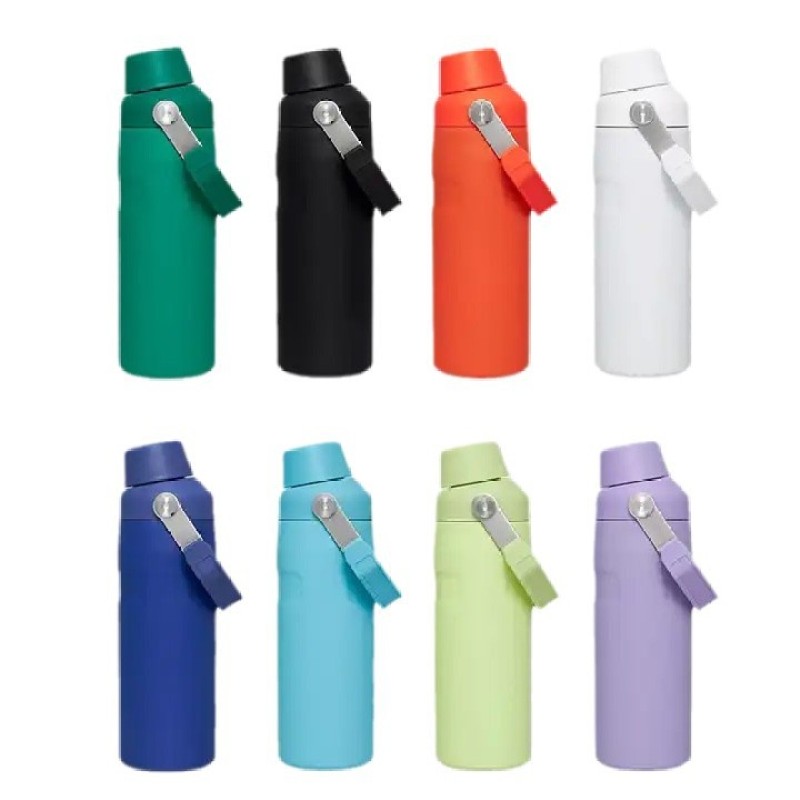 Custom Logo 16/24/36oz Stainless Steel Double Wall Outdoor Sports Flask Vacuum Insulated Travel Drinking Water Bottle