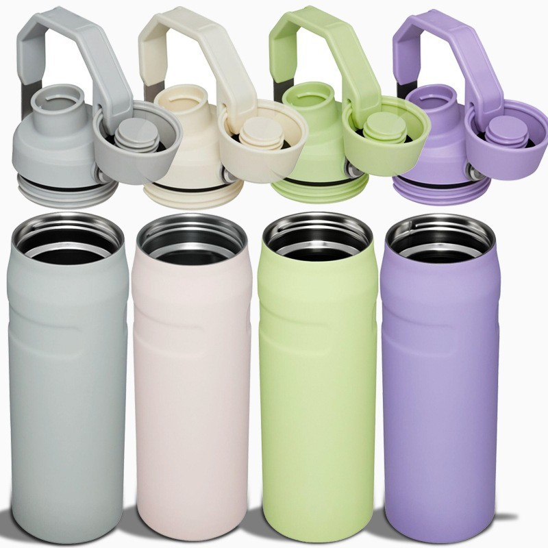 Custom Logo 16/24/36oz Stainless Steel Double Wall Outdoor Sports Flask Vacuum Insulated Travel Drinking Water Bottle