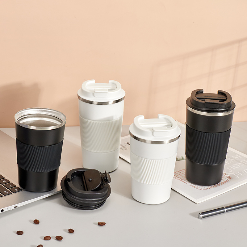 Popular Style 13oz 17oz Stainless Steel Coffee Cup Spill Proof Thermos Travel Mug with LED Temperature Display Lid