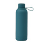 Custom Logo Stainless Steel Water Bottle with Soft Rubber Paint and Small Mouth Design Silicone Stripe Sport Thermal Mug