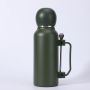 1100ml Large Capacity Macaron Handle Stainless Steel Cup Creative Sports Insulated New Modern Football Stirring Spoon Vacuum