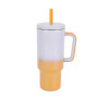 Reayou 40oz Double Wall Stainless Steel Travel Tumbler Custom Logo Rainbow Gradient Paint Wholesale with Handle