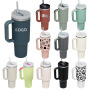 Custom Logo 40oz Double Wall Coffee Tumbler Vacuum Insulated Stainless Steel Travel Mug for Back to School