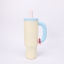 Large Capacity 304 Stainless Steel Double Vacuum Thermos Cup with Handles Portable Outdoor Car Cup with Ice Cup Features