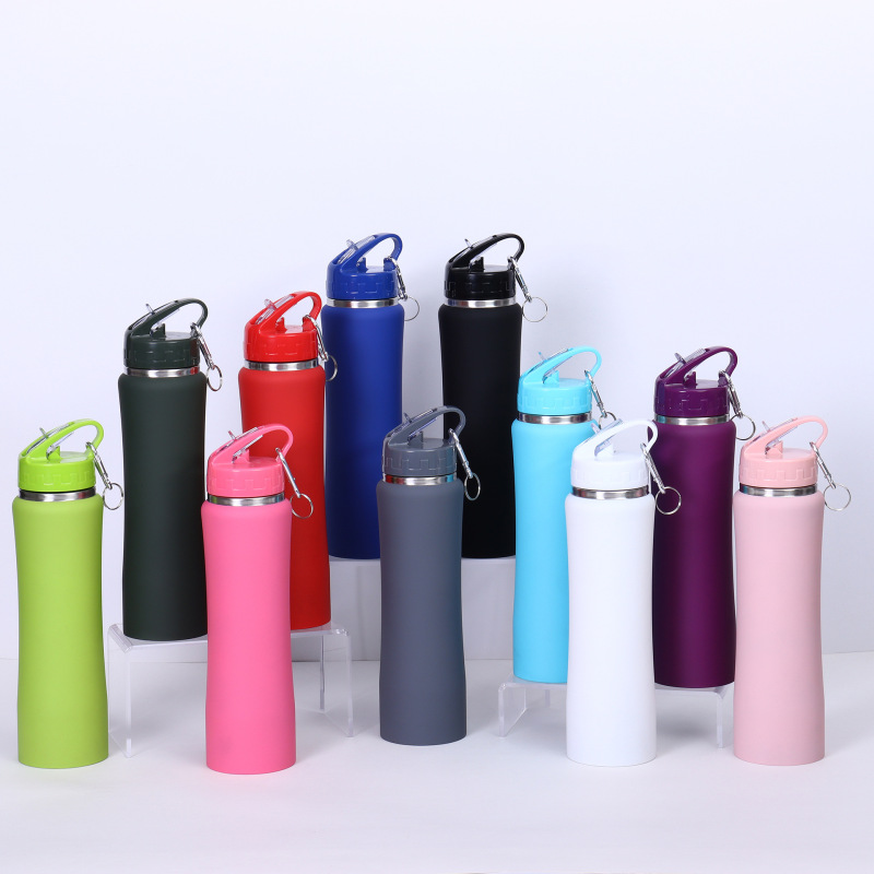 Hot Sell Double Wall Wide Mouth Stainless Steel Insulated Outdoor Water Drinking Bottle Thermal Flask With Handle