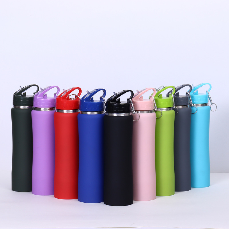 Hot Sell Double Wall Wide Mouth Stainless Steel Insulated Outdoor Water Drinking Bottle Thermal Flask With Handle