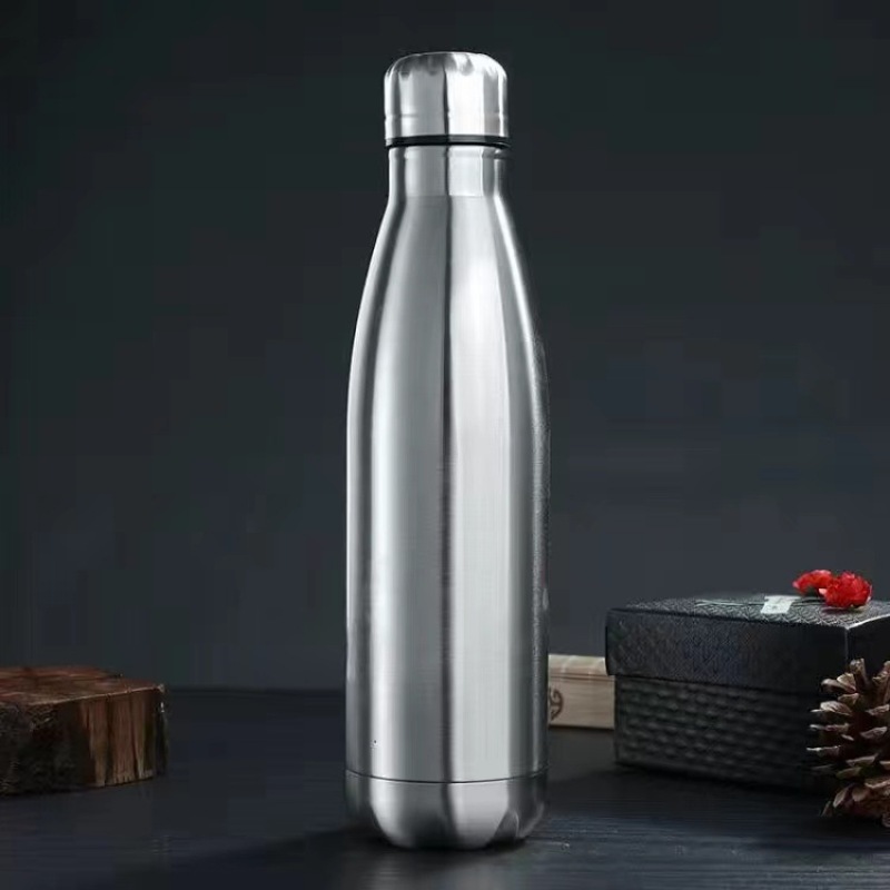 Dual Wall Stainless Steel Sports Water Bottle Cola Shaped Vacuum Insulated Mug