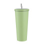Custom Logo Stainless Steel Double Wall Vacuum Insulated Travel Tumbler Coffee Mug with Lid and Straw for On-The-Go Use