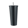 Custom Logo Stainless Steel Double Wall Vacuum Insulated Travel Tumbler Coffee Mug with Lid and Straw for On-The-Go Use