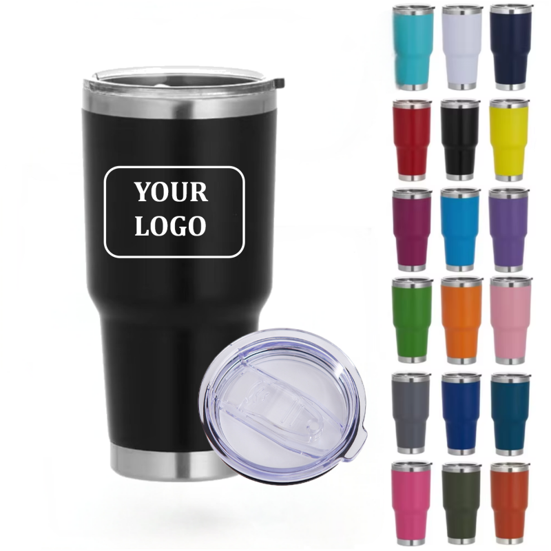 Custom Logo 30 oz Stainless Steel Vacuum Thermal Tumbler Insulated 30oz Travel Mug for Back to School Coffee