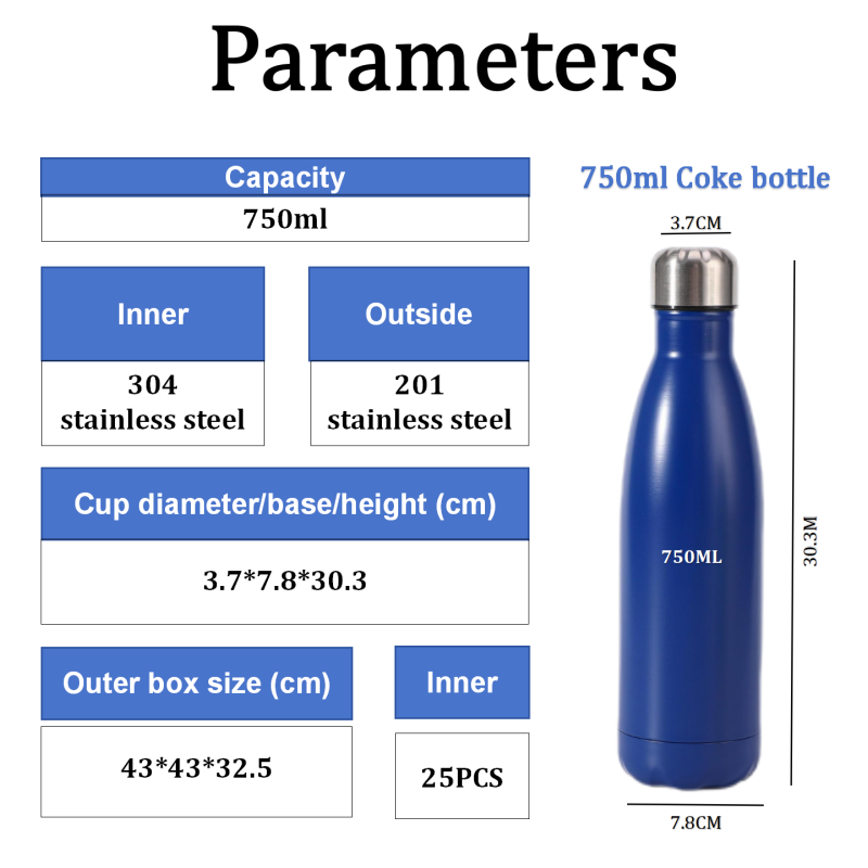 Wholesale 750ml Double Wall 304 Stainless Steel Insulated Water Bottle BPA-Free Premium Vacuum Flask Custom Logo for Boiling
