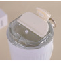 Fashionable 550ml Stainless Steel Tumbler Striped Rope Handles Portable Office Coffee Thermos Mug for Women Gift for Water