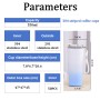 Fashionable 550ml Stainless Steel Tumbler Striped Rope Handles Portable Office Coffee Thermos Mug for Women Gift for Water