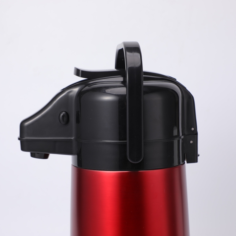 Insulated Stainless Steel 2500ml Airpot Pump Dispenser Hot Beverage Vaccum Bottle for Parties Camping