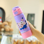 Cartoon Kids Leakproof Double Wall Vacuum Flasks 316 Stainless Steel Insulated Children Thermos Water Bottle with Straw